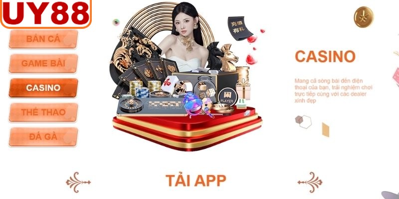 Casino UY88 trải nghiệm chân thực cuốn hút