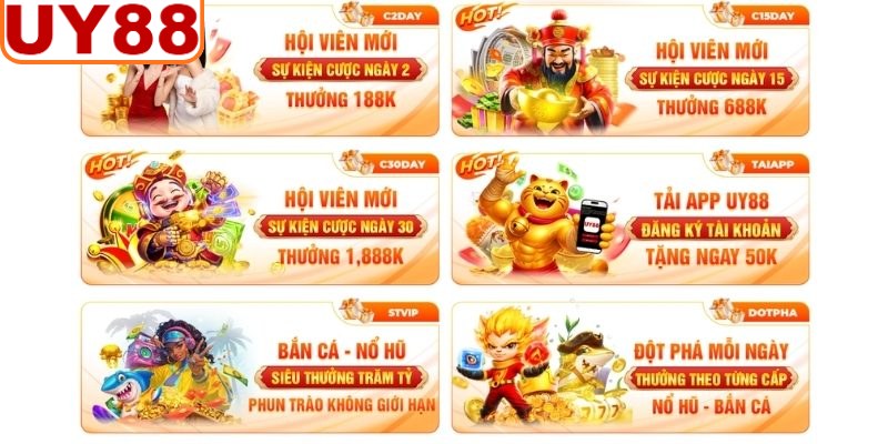 Hướng dẫn nhận khuyến mãi UY88 cho tân thủ