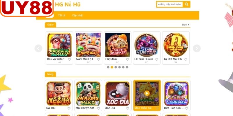 Nổ Hũ UY88 quy tụ hàng trăm game Jackpot hot